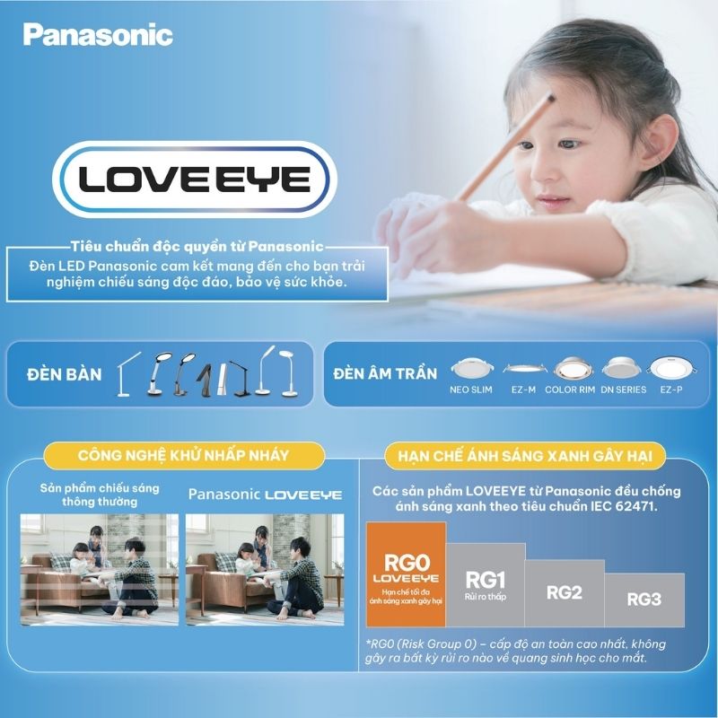 Đèn LED Âm Trần Panasonic Color Rim Loveeye